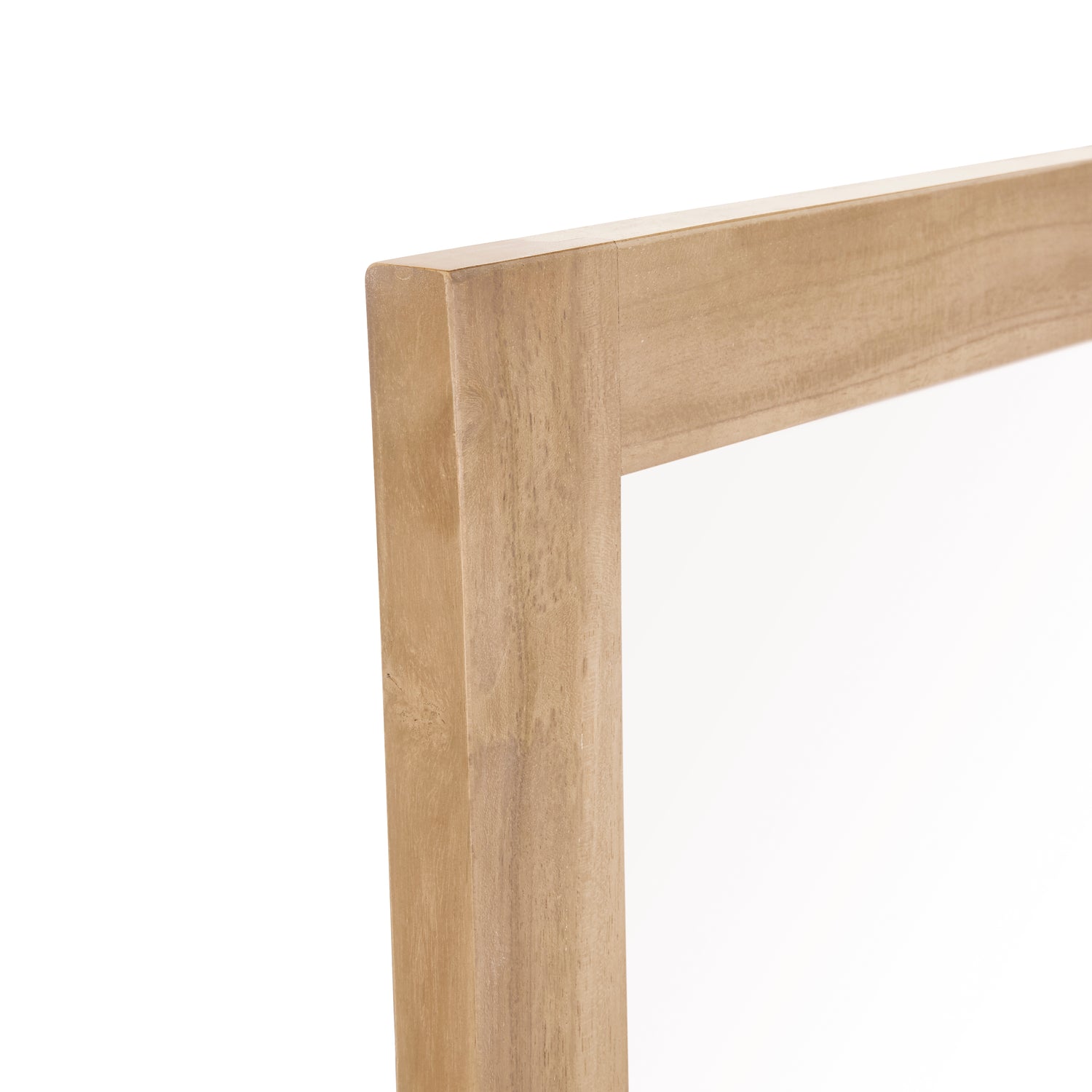 Spiegel aus massivem Teakholz rechteckig 80x50 cm