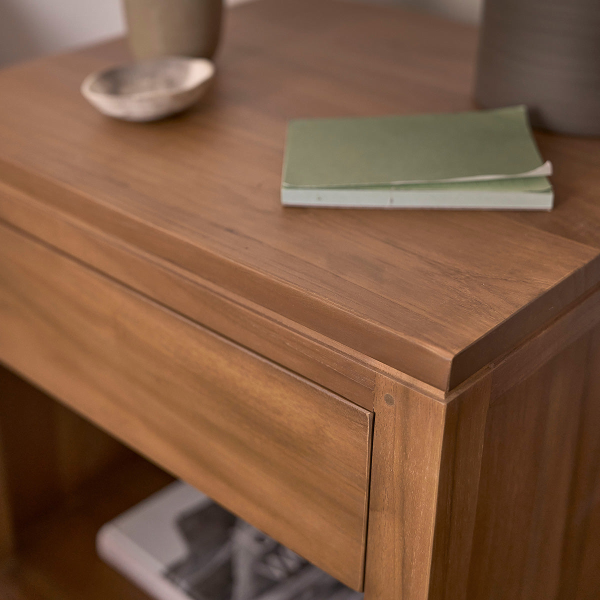 TRISTAN - Comodino in teak massello 50 cm