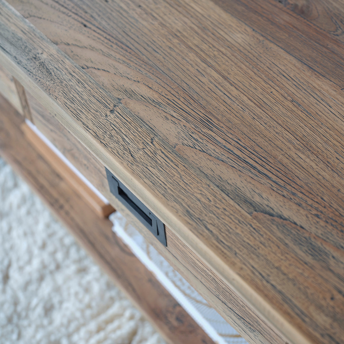 CARGO - Table basse en teck massif recyclé 120 cm