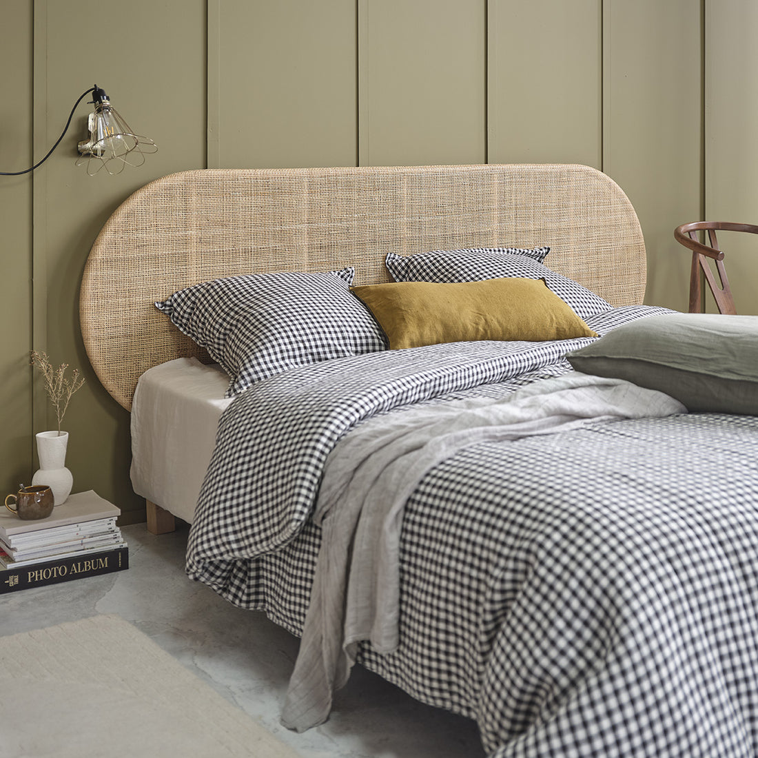 JANE - Tête de lit en rotin 180 cm