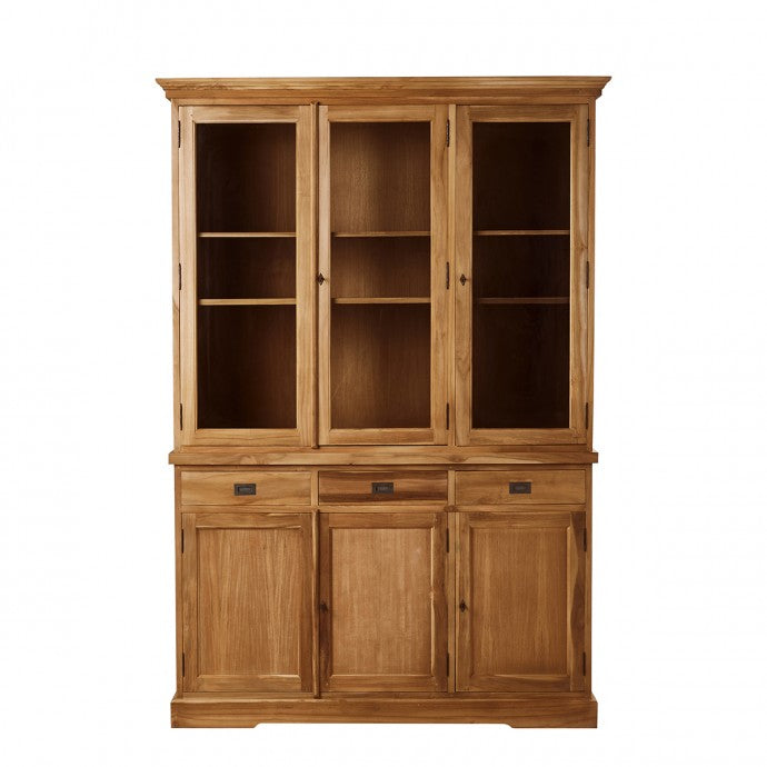 BOSTON - Vaisselier en teck massif 150 cm