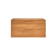 Meuble sous vasque en teck massif suspendu 80 cm