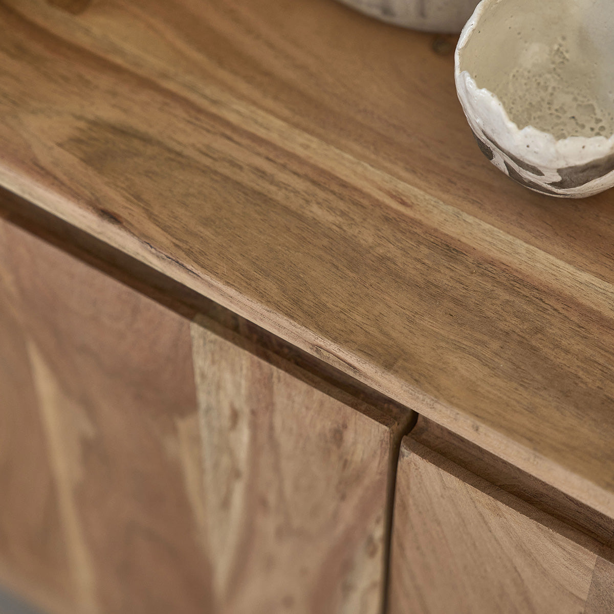 SAMSO - Meuble TV en acacia massif 139 cm