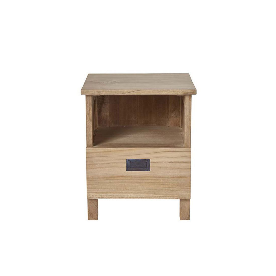 ALDO - Table de chevet en teck massif 45 cm
