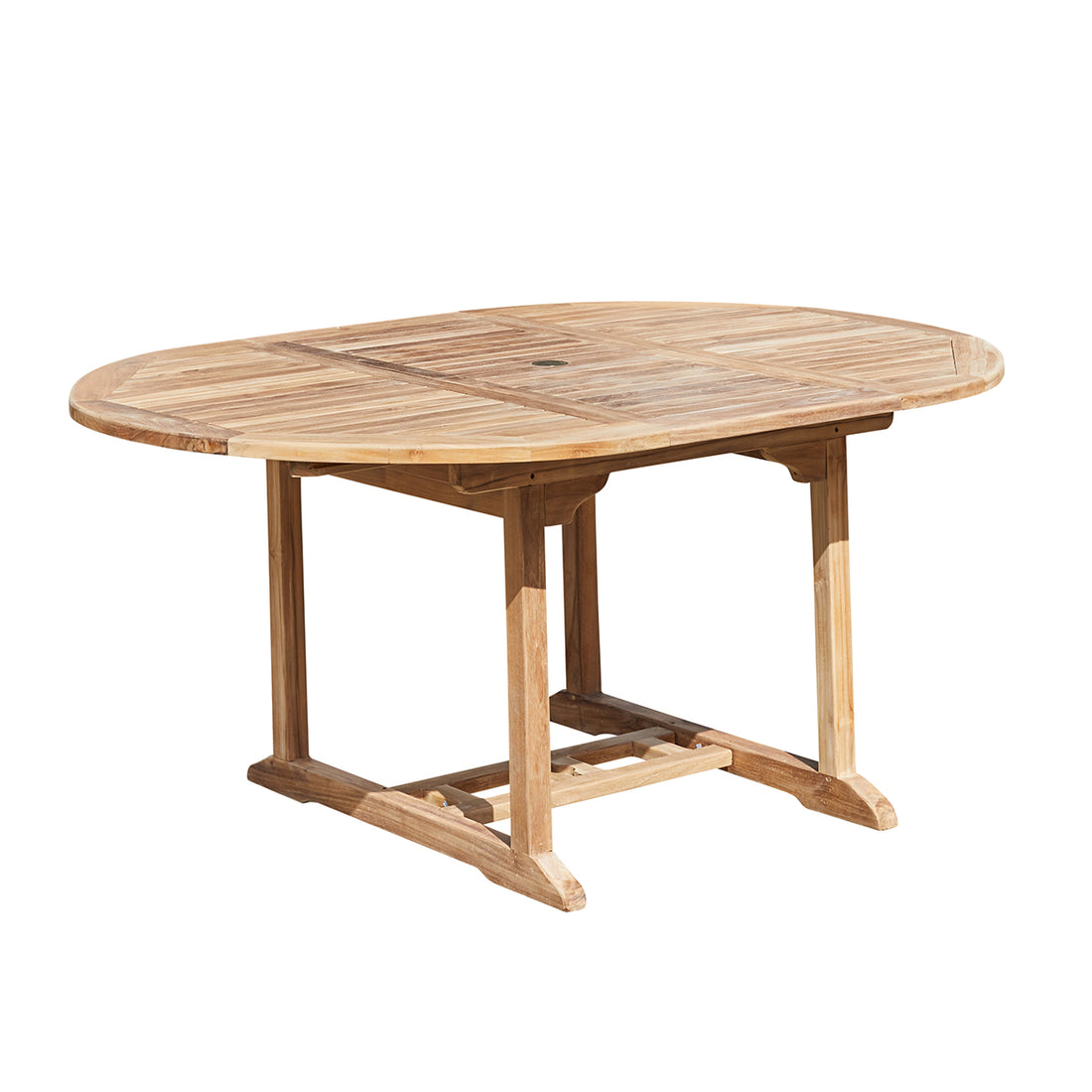 MIDLAND - Tavolo da giardino ovale allungabile in teak massello per 6/8 pers.