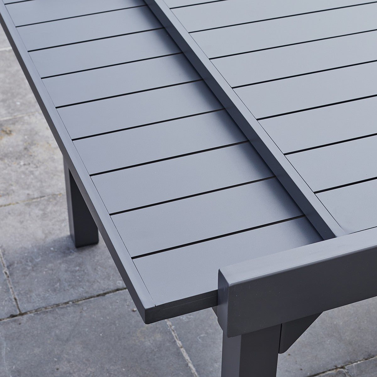 MODULO - Table de jardin en aluminium extensible gris 6/10 pers.
