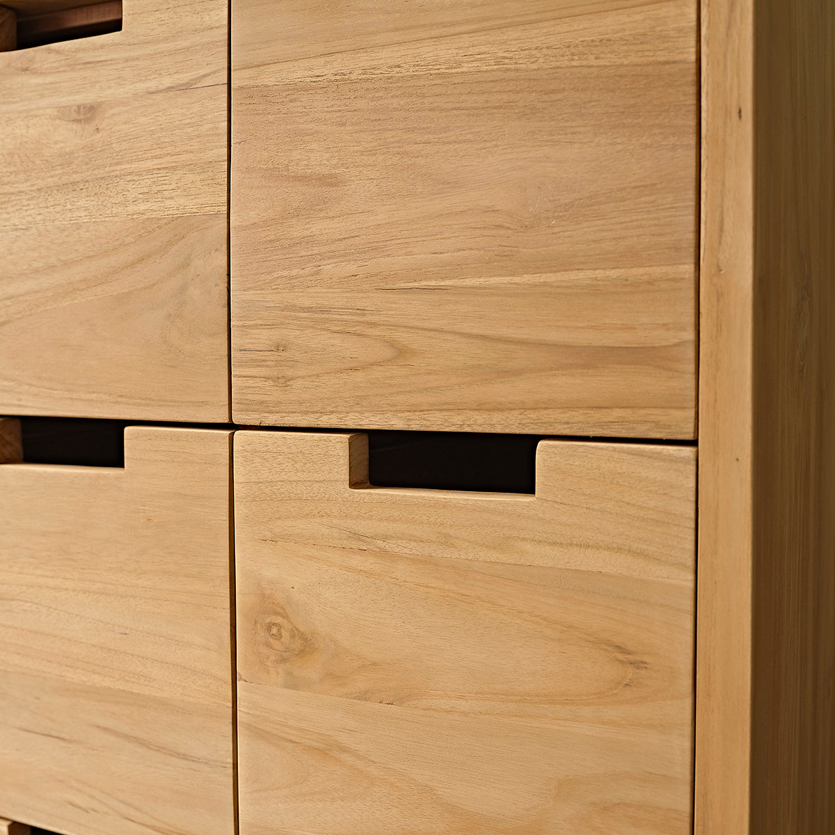 ALDO - Armadio da ingresso in teak massello 80 cm