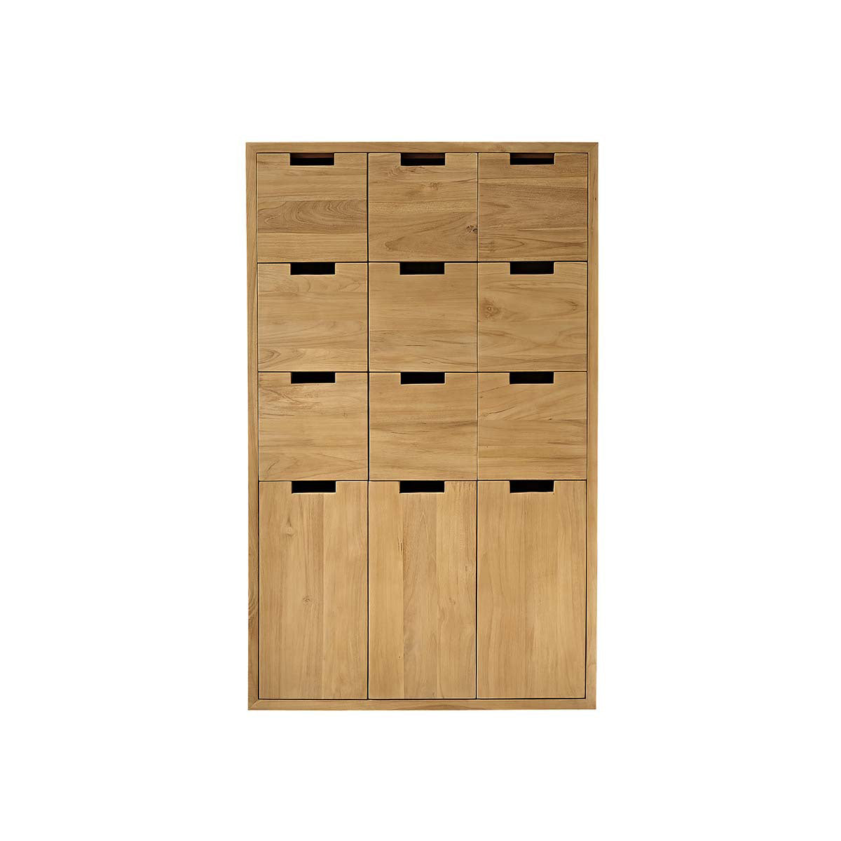 ALDO - Armadio da ingresso in teak massello 80 cm