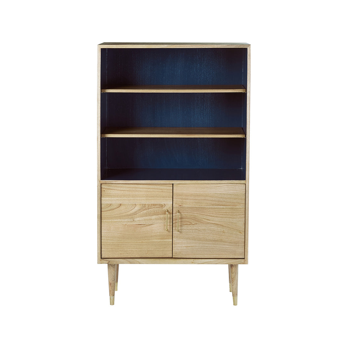 PIA - Bibliothèque haute en mindi massif, H 147 cm