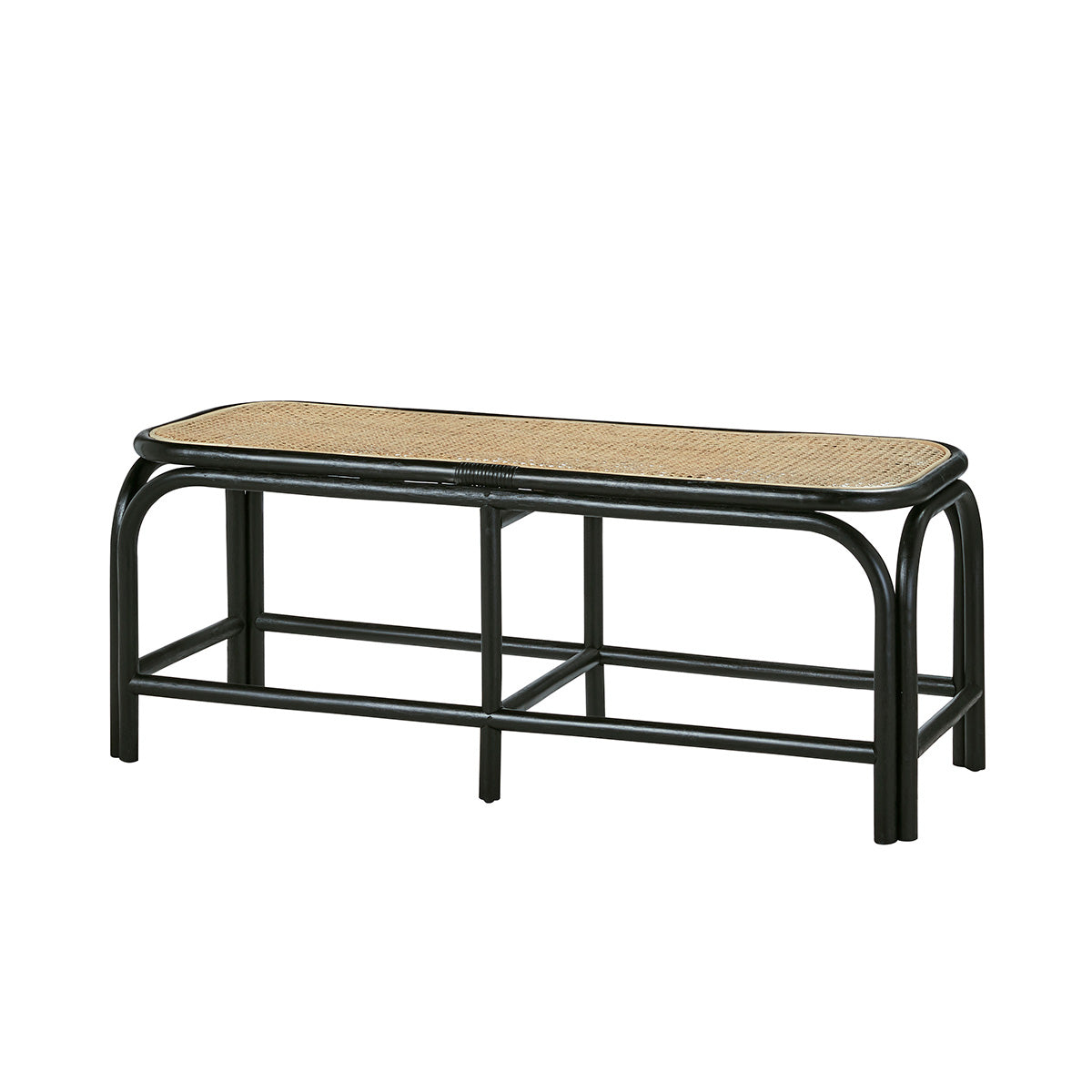 AVA - Banc en rotin et cannage 120 cm