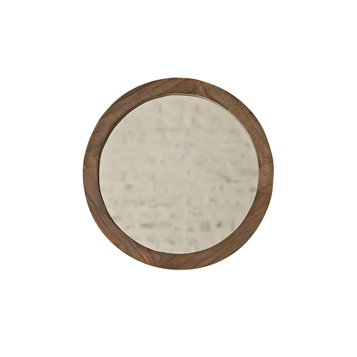 SEZANNE - Miroir en bois recyclé massif rond Ø 50 cm