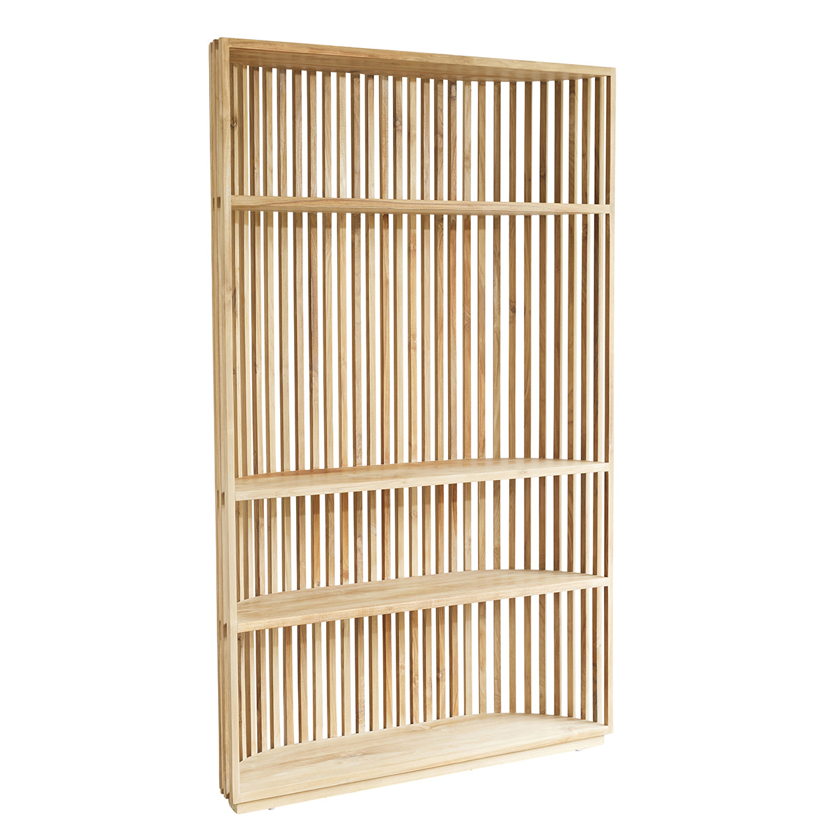 VICTORIA - Bibliothèque haute en teck massif, H 195 cm