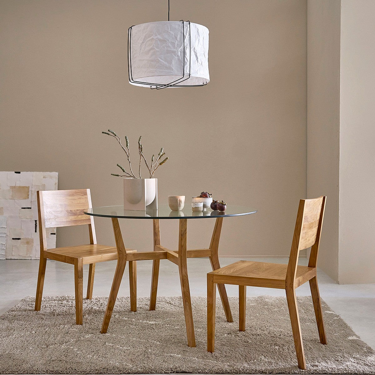 TRISTAN - Chaise en teck massif