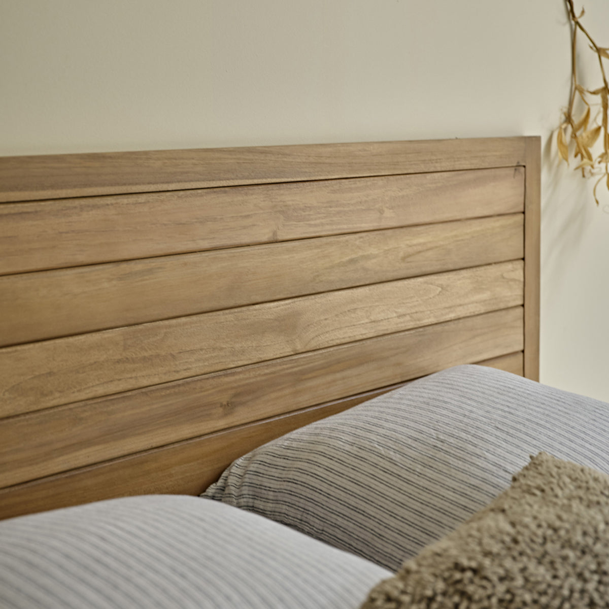 BOSTON - Tête de lit en teck massif 160 cm