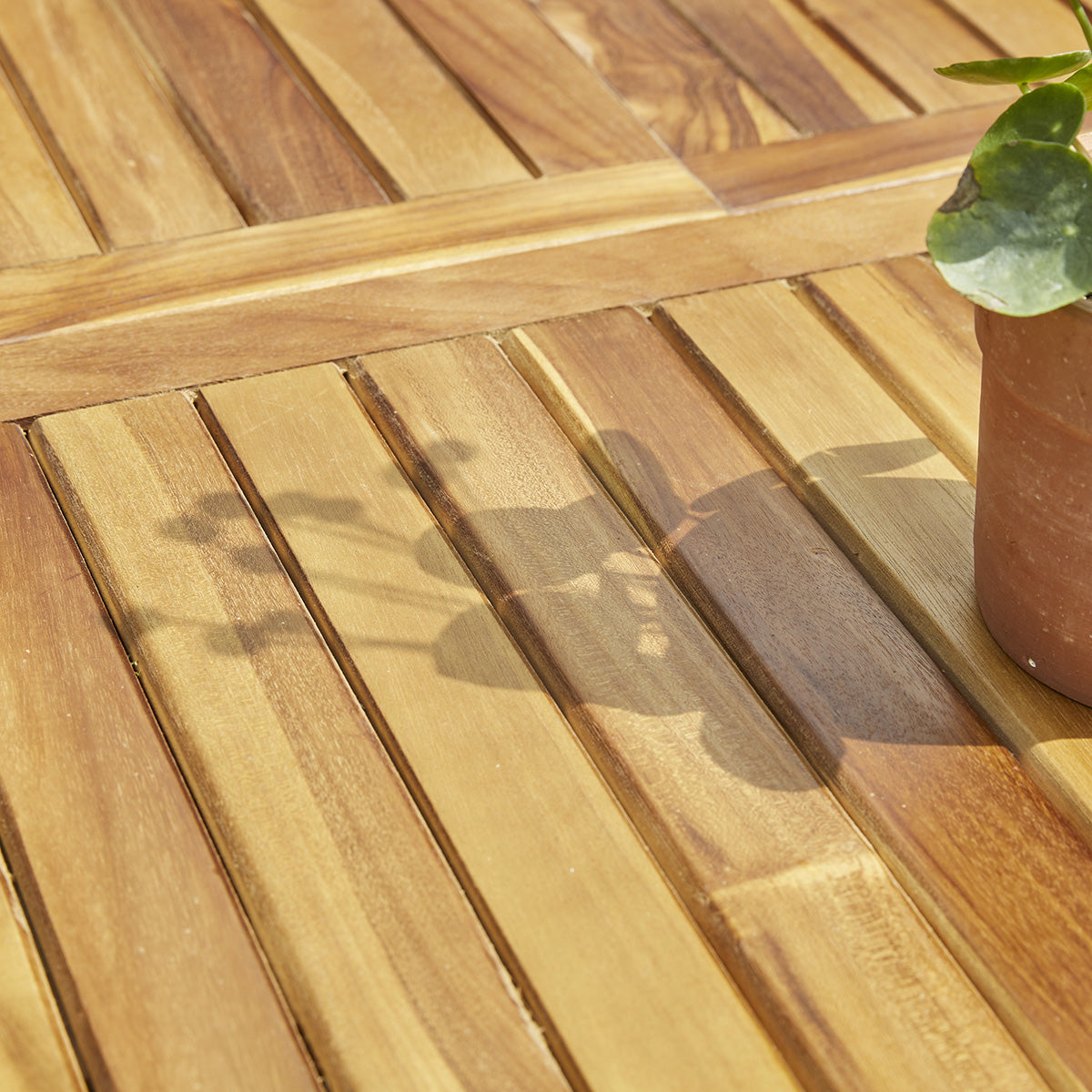 BALI - Table de jardin en teck huilé massif extensible 8/10 pers.