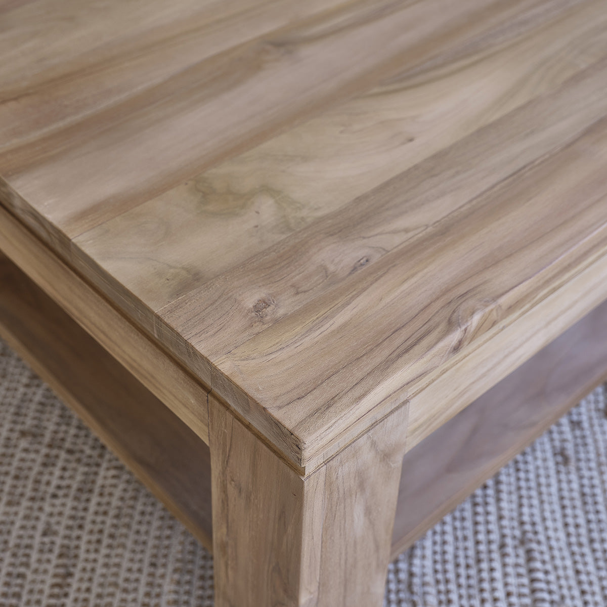 BOSTON - Table basse en teck massif 120 cm