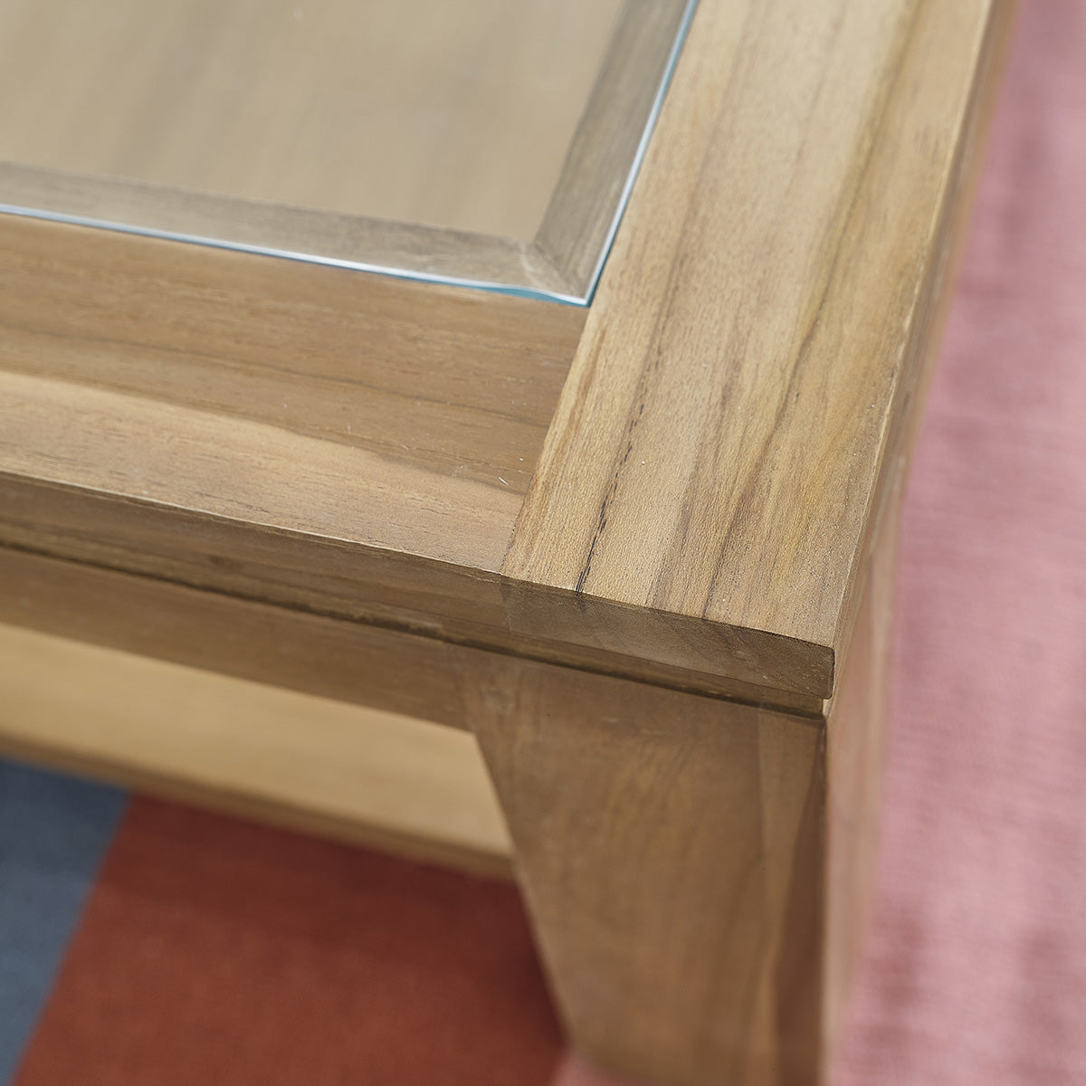 BOSTON - Table basse en teck massif 120 cm