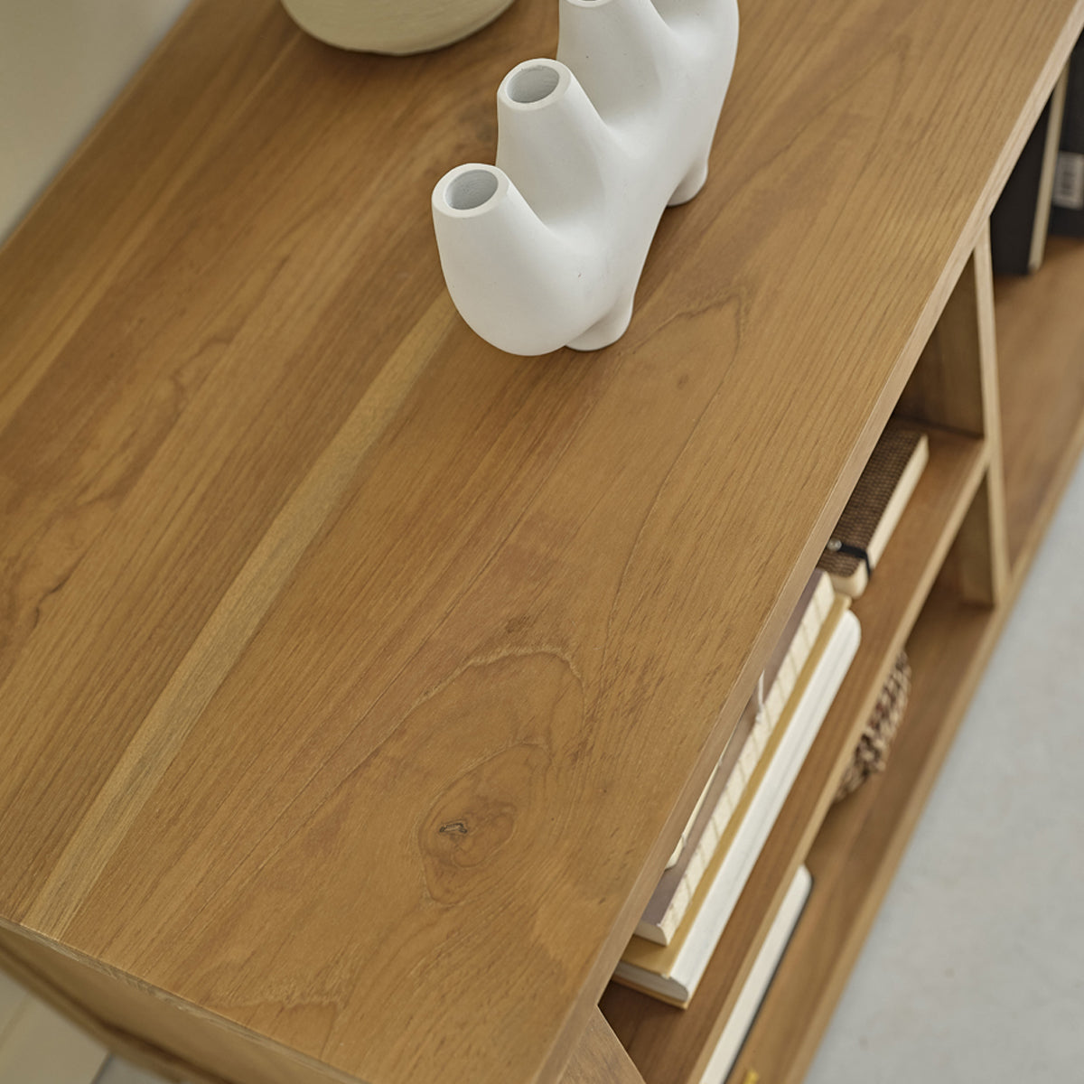 BOSTON - Mobile TV in teak massello 150 cm
