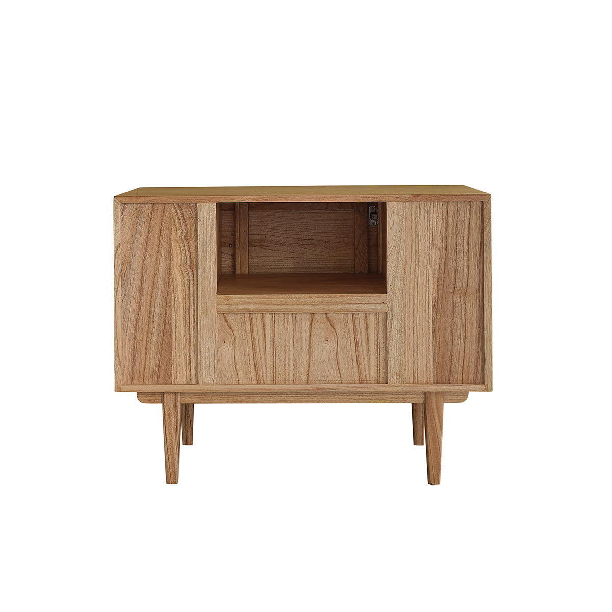 FIFTIES - Meuble sous vasque en mindi massif 100 cm