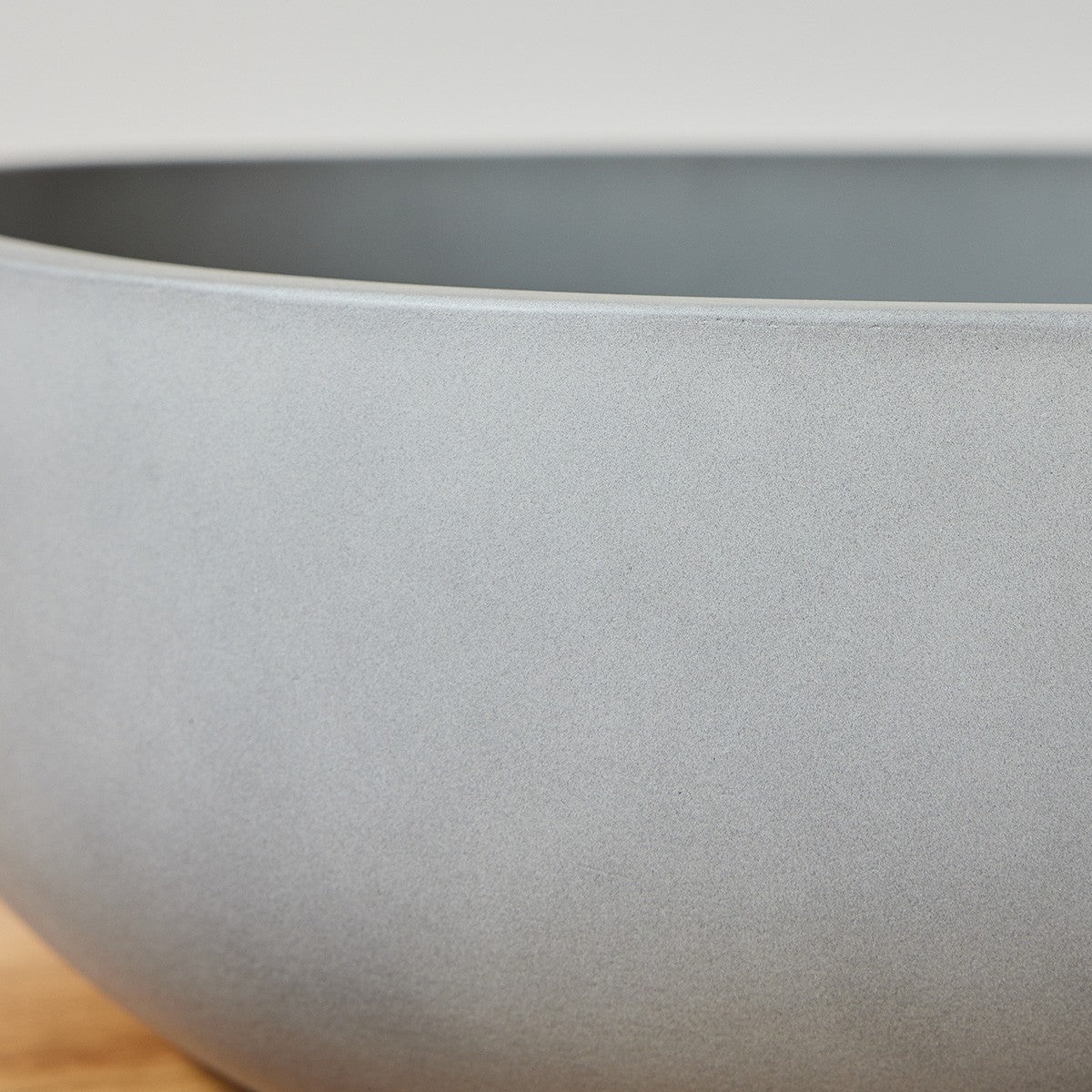 Lavabo in cemento grigio ovale 50 cm