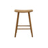 Sgabello da bar in teak massello 65 cm