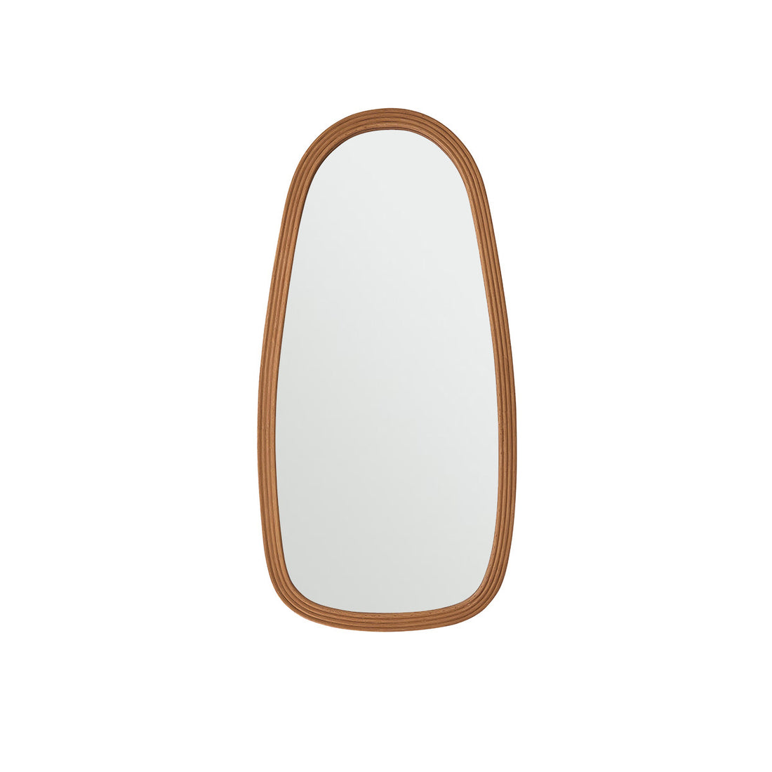 LEON - Miroir en rotin 120x60 cm