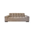 Canapé droit 3 places en velours tressé beige