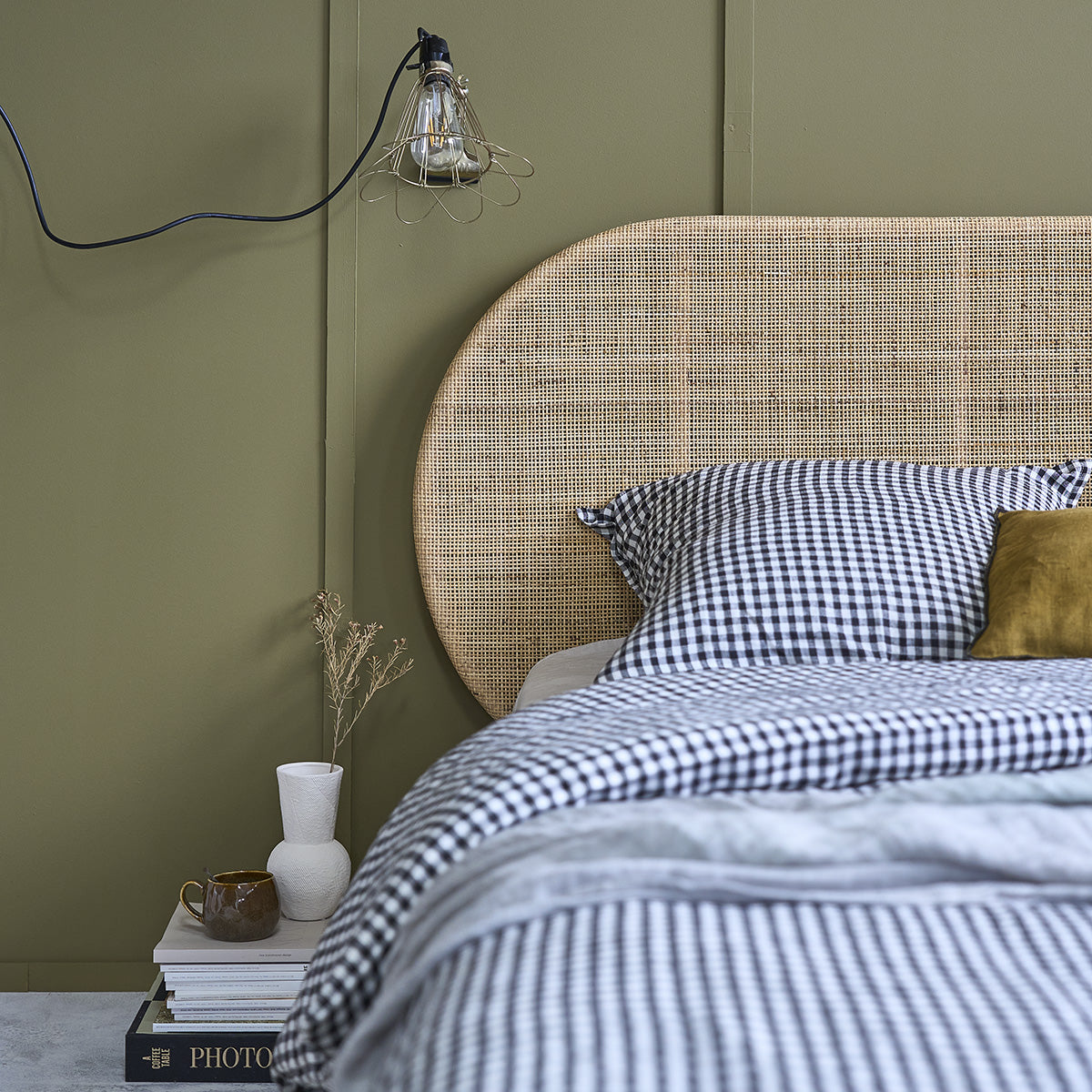 JANE - Kopfteil aus Rattan 180 cm