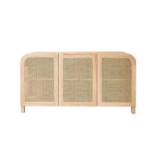 Credenza in mindi massello e cannage 150 cm