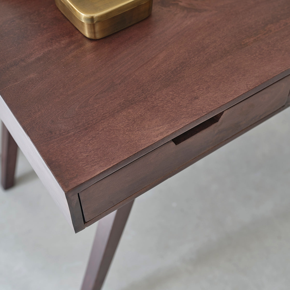 BRUNE - Scrivania in mango massello 120 cm