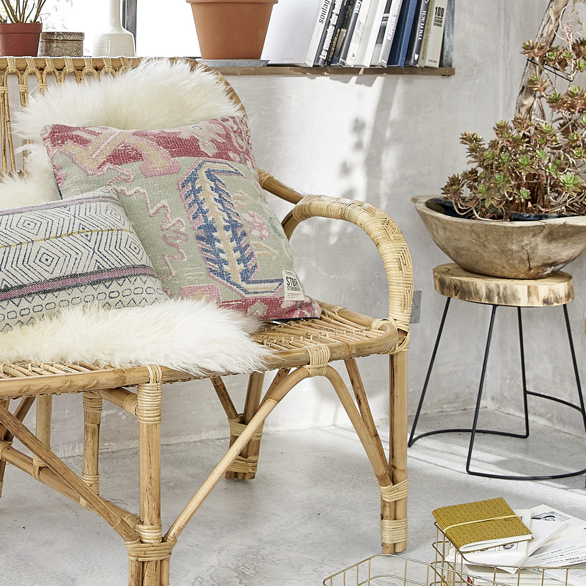 PAOLA - Panchina in rattan