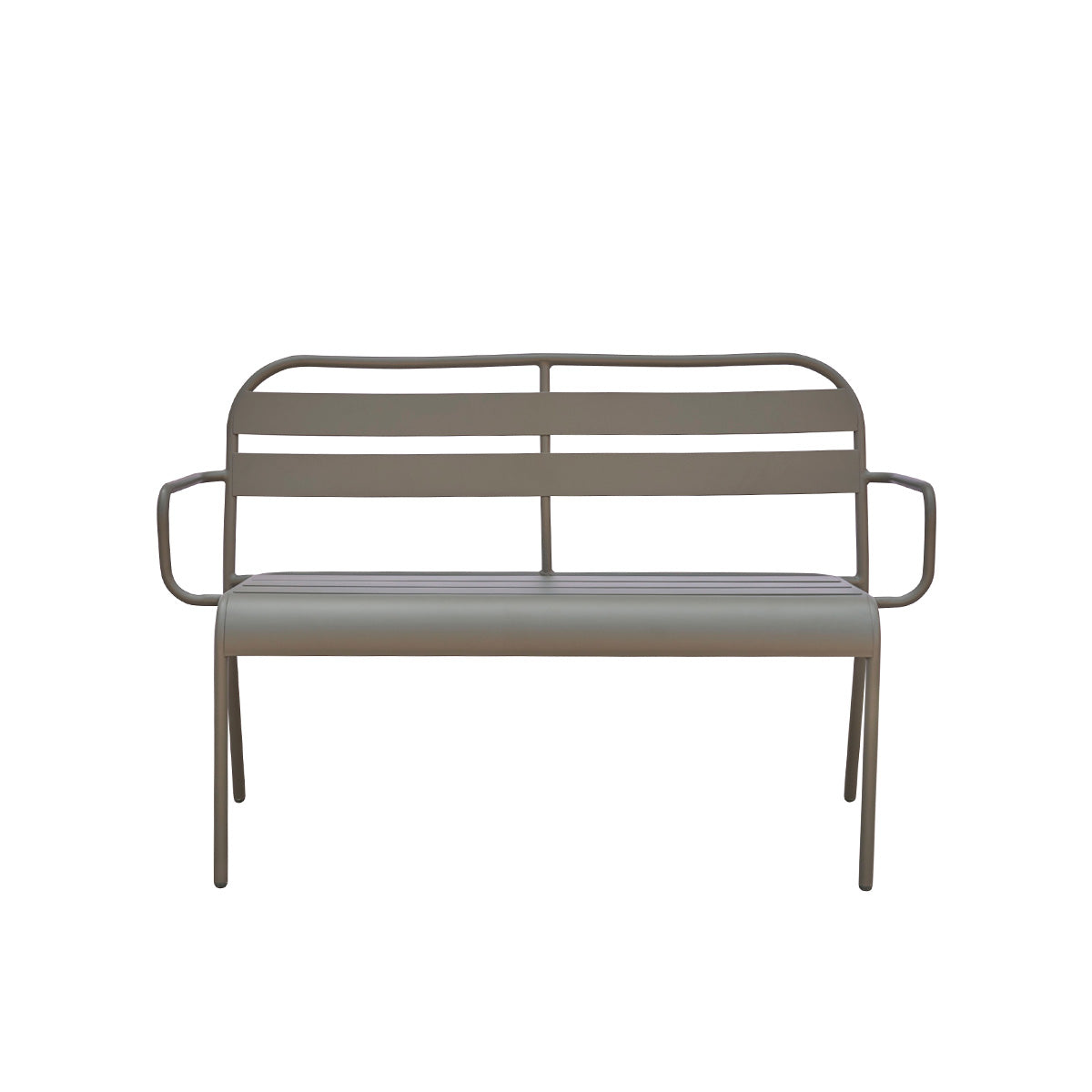 ZÉPHIR - Panca in alluminio verde 118 cm