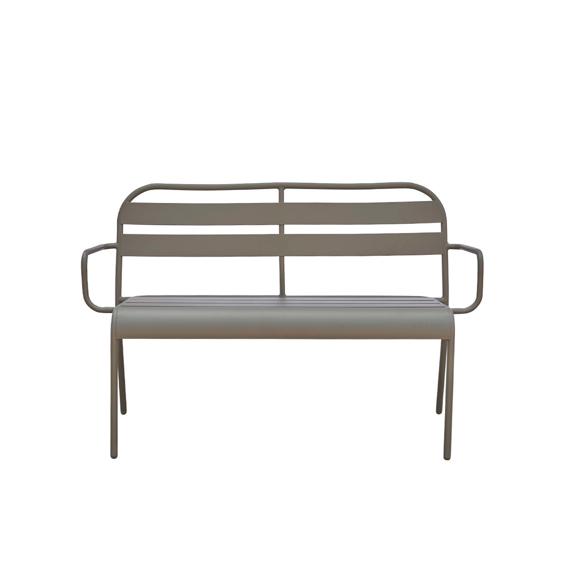 ZÉPHIR - Banc en aluminium vert 118 cm