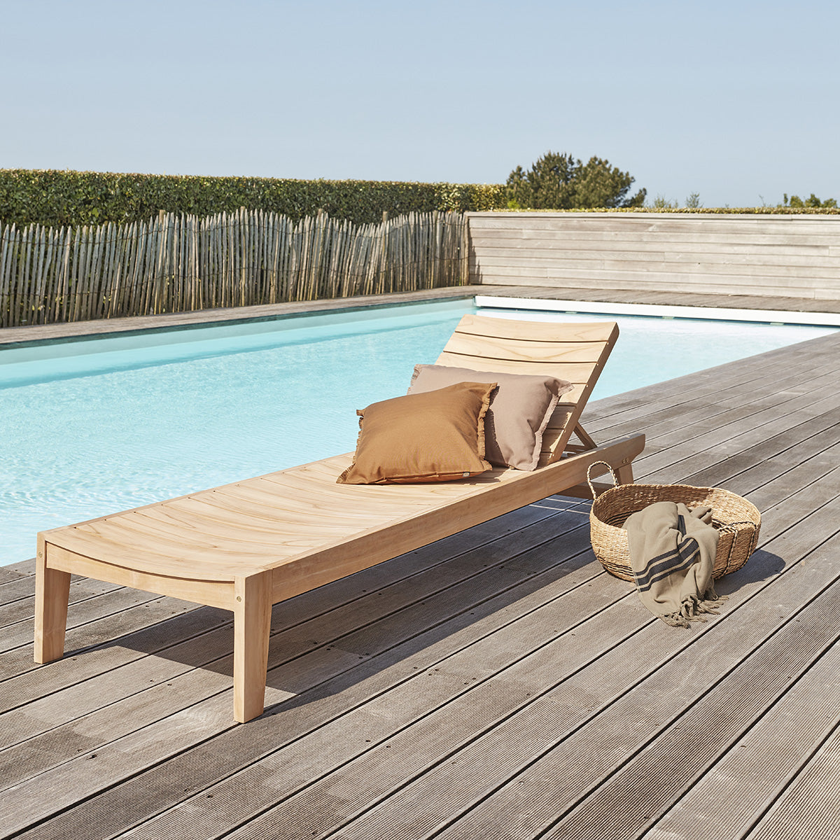 JAYA - Lettino in teak massello