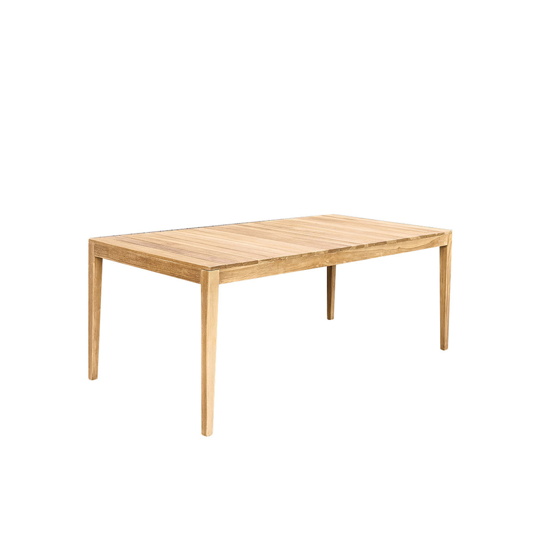 LIVIE - Table de jardin en bois de teck 8 pers.
