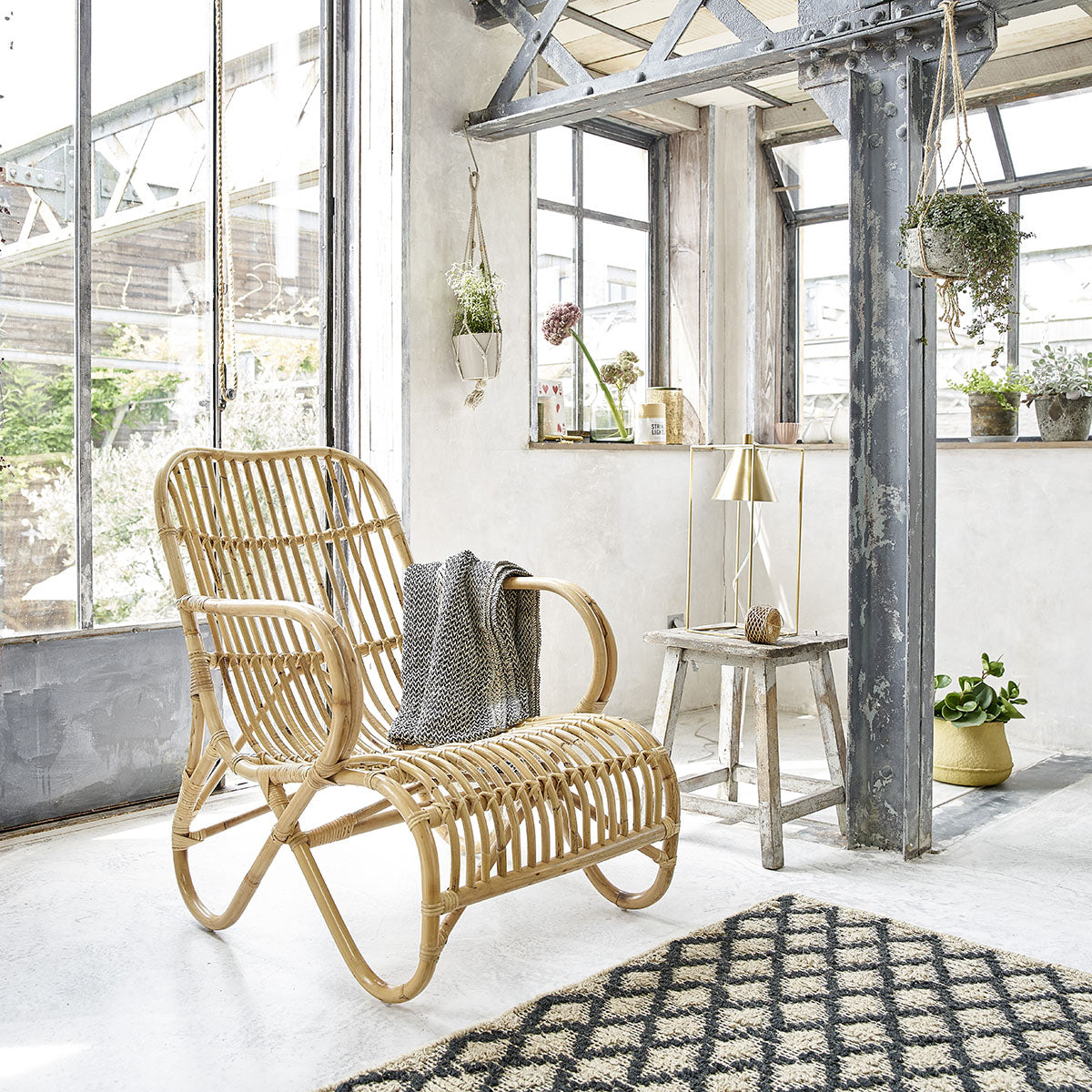 BOHO - Poltrona in rattan