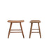 Set di 2 sgabelli in teak massello 45 cm