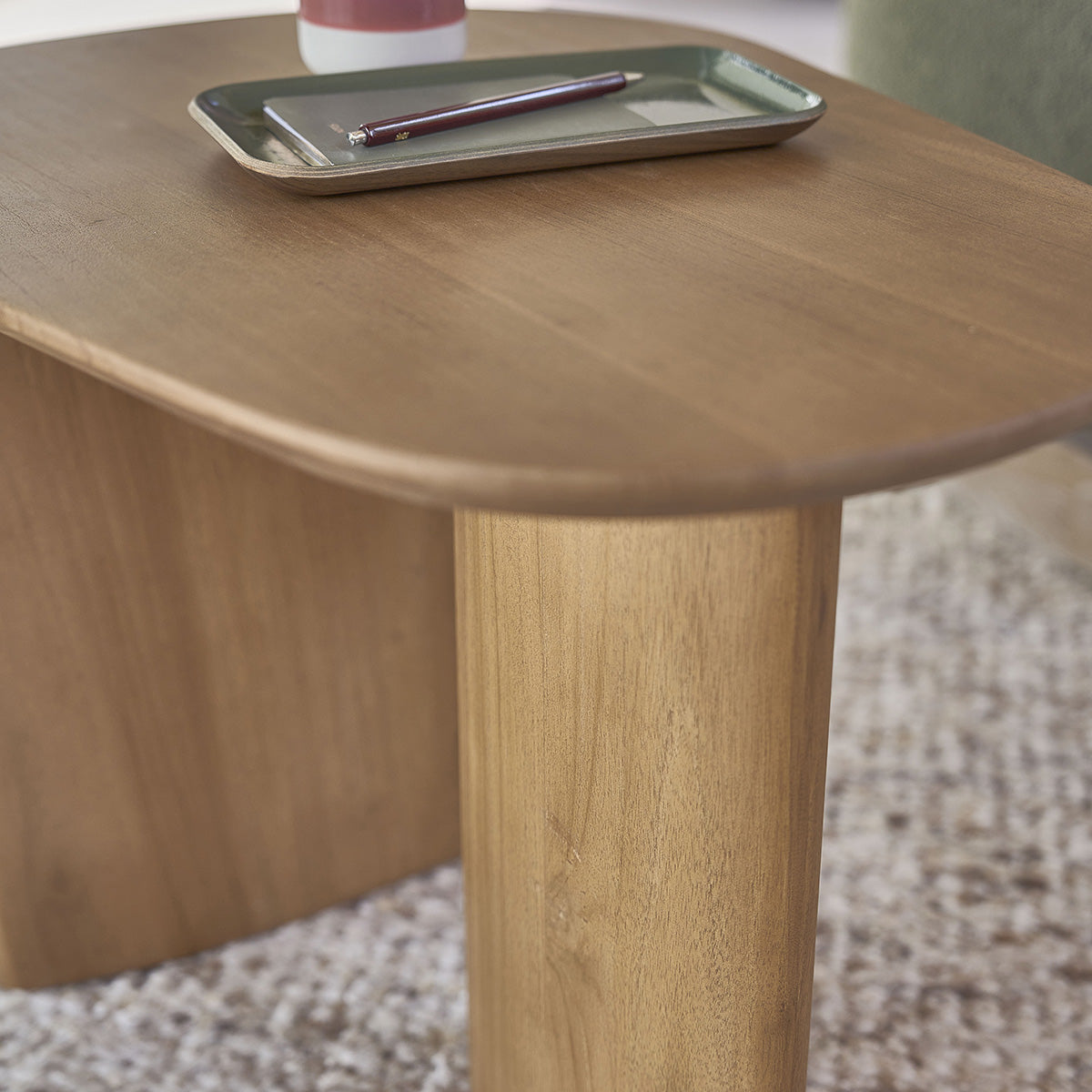 CALMA - Table d'appoint en teck massif organique