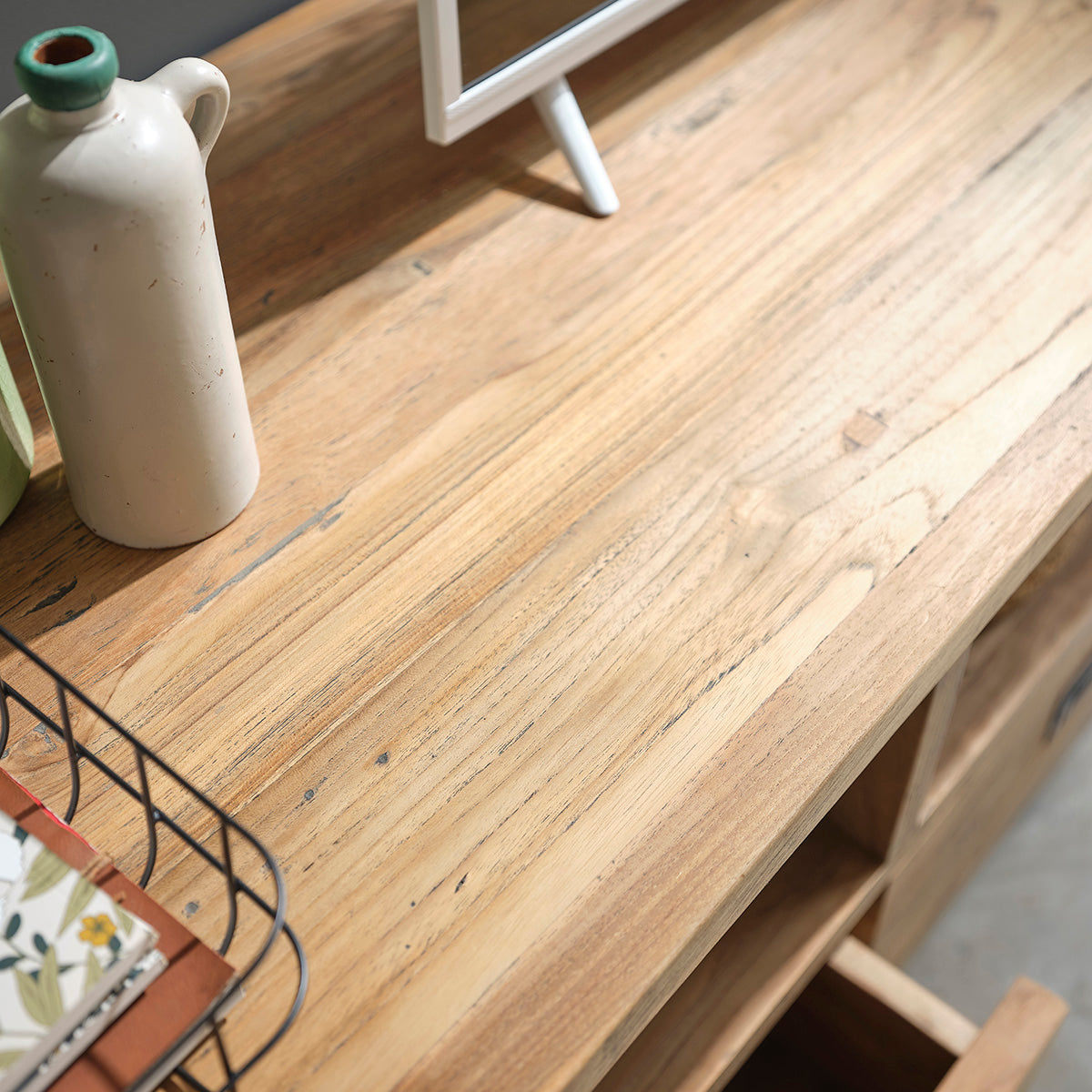 CARGO - Meuble TV en teck massif recyclé 160 cm