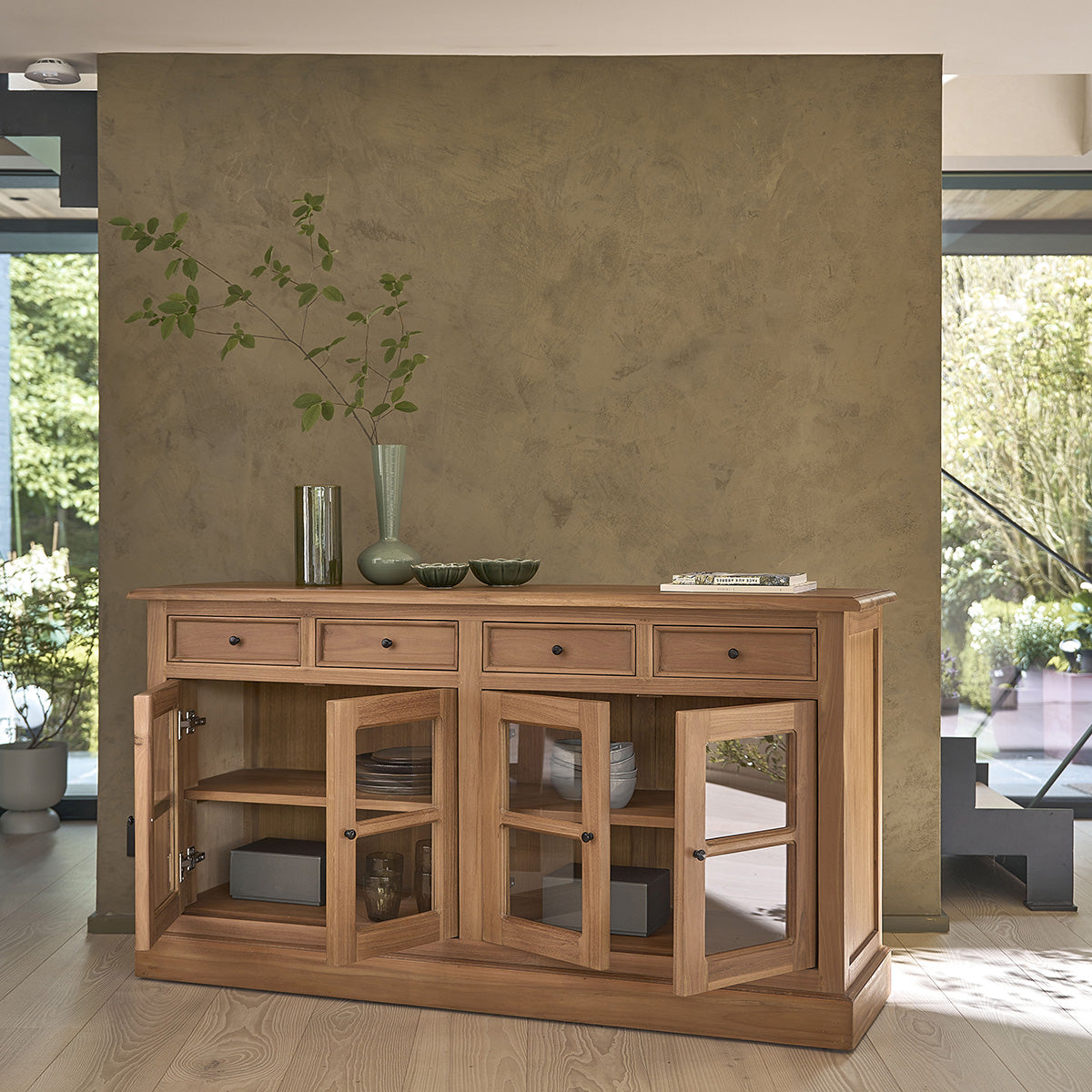 ADAM - Credenza in teak massello 160 cm