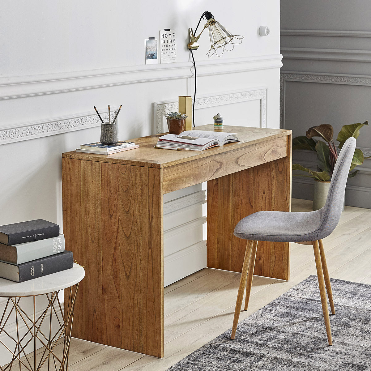 TILO - Konsole aus massivem Mindi 120 cm