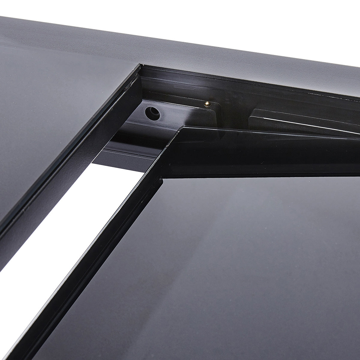 MODULO - Tavolo da giardino in alluminio allungabile nero 4/8 pers.