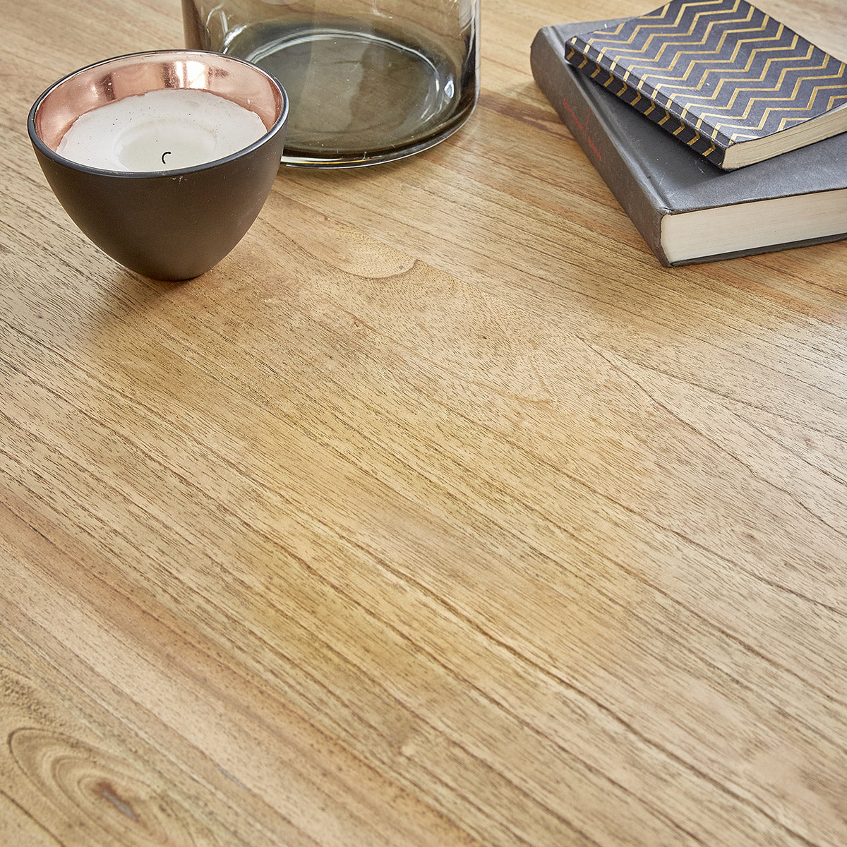 BASILE - Table basse en mindi massif  Ø 100 cm