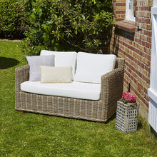 Gartensofa aus naturfarbenem Kubu