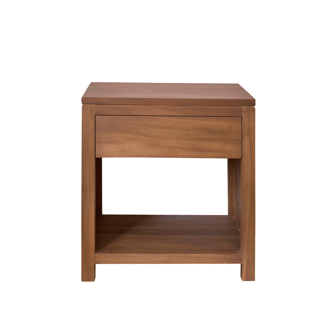 TRISTAN - Table de chevet en teck massif 50 cm