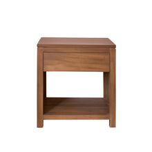 Table de chevet en teck massif 50 cm