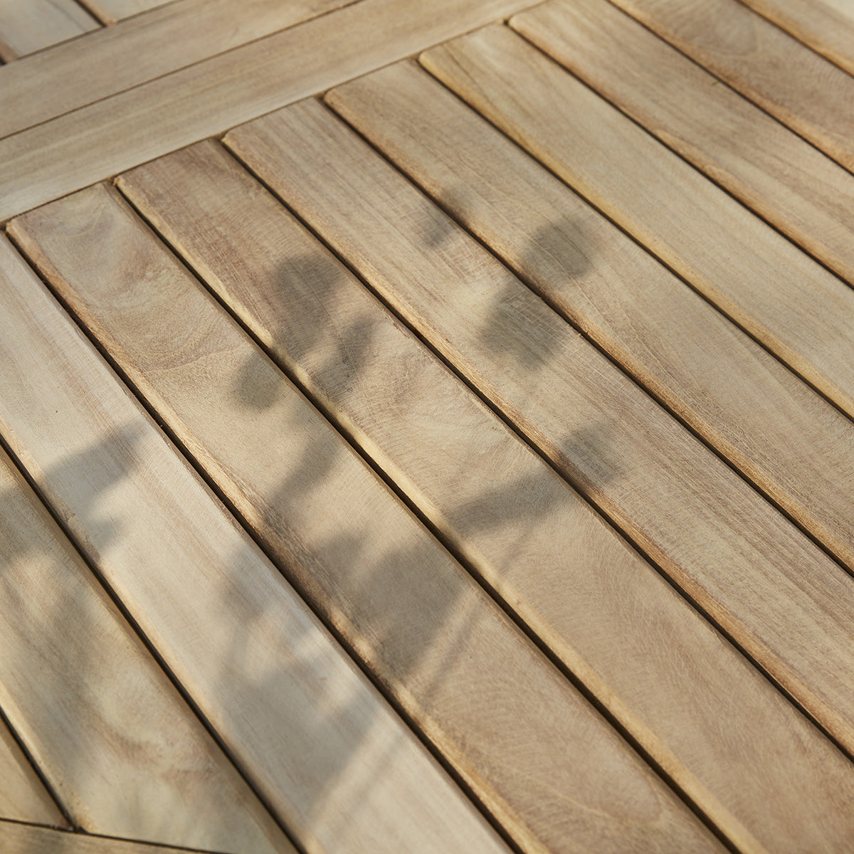 MIDLAND - Salon de jardin extensible en teck 4/6 pers.