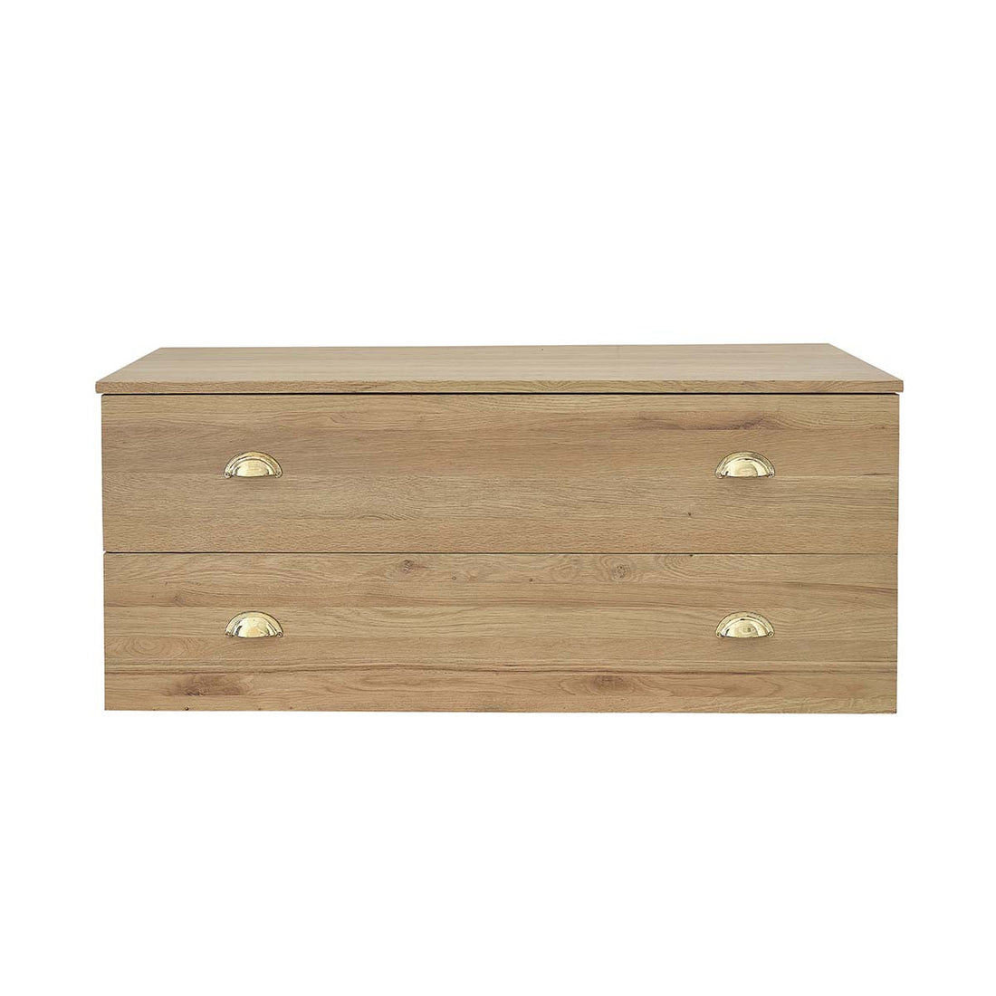MARGAUX - Mobile sottolavabo in rovere massello sospeso 120 cm