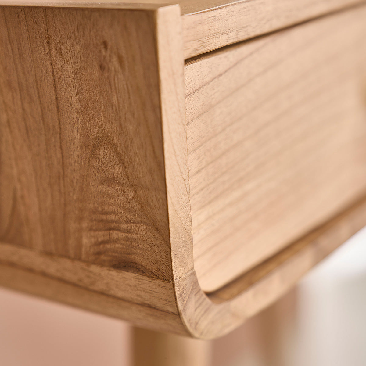 FIFTIES - Scrivania in mindi massello 90 cm