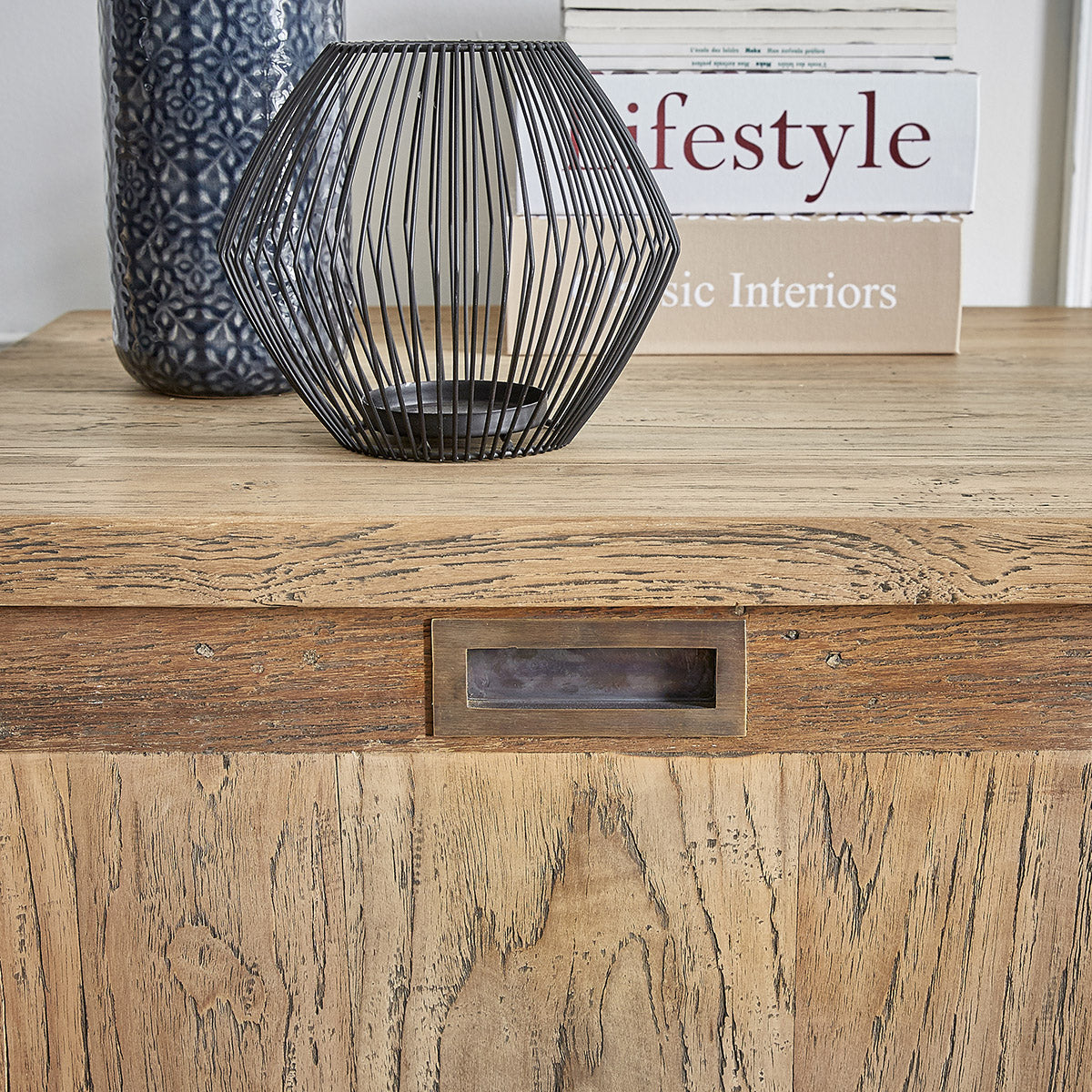 CARGO - TV-Möbel aus massivem recyceltem Teakholz 160 cm